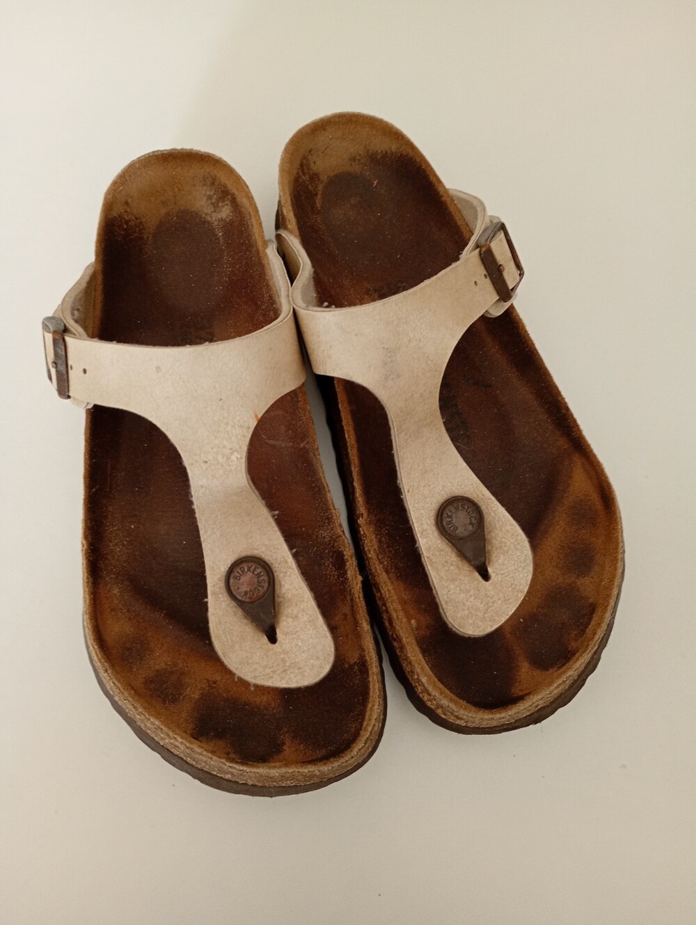 Birkenstock | Women's T‑Strap Sandals in Pearl Beige | 37